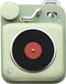 Muzen Retro Button Mini Bluetooth Speaker Lime