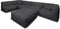 Feel Furniture - Binnen en Buiten bank - Odin - 5 Persoonsbank - Grijs - Met Hocker