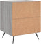 vidaXL - Nachtkastjes - 2 - st - 40x35x47,5 - cm - bewerkt - hout - grijs - sonoma - eiken