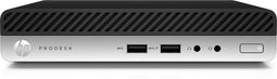 HP ProDesk 400 G4 Mini 4HS23EA - Mini-pc - Intel Core i3 8100T 3.0GHz 8GB RAM 128GB SSD