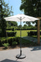 PimXL Parasol - Ø200cm - Push-up systeem - Wit