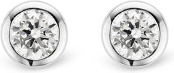 TI SENTO Dames Oorbellen - 925 zilver - Zirconia wit - 7597ZI