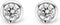 TI SENTO Dames Oorbellen - 925 zilver - Zirconia wit - 7597ZI