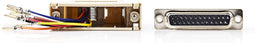 Nedis Seriële Adapter - Adapter - D-SUB 25-Pins Female - RJ45 Female - Vernikkeld - Ivoor - Doos