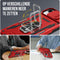 Podec iPhone 14 - Telefoonhoesje - Anti-Shock Case met Kickstand en Screenprotector - Rood