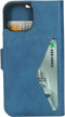 Mobiparts iPhone 13 Mini - Classic Wallet Case - Ruimte voor pasjes - Steel Blue