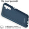 iMoshion Hoesje Geschikt voor Samsung Galaxy A14 (5G) / A14 (4G) Hoesje Siliconen - iMoshion Color Backcover - Donkerblauw