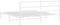 vidaXL - Bedframe - met - hoofdbord - metaal - wit - 180x200 - cm