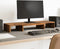 vidaXL - Monitorstandaard - verstelbaar - 80x24x10,5 - cm - hout - oud - houtkleurig
