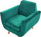Bekleding voor fauteuil BERNES Fluweel Groen
