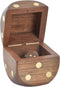 Dobbelspel DKD Home Decor Sheesham Blik Palissander (7.5 x 7.5 x 7.5 cm)