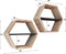 AnLi Style Wandschap set/2 hexagon Teakhout verweerd