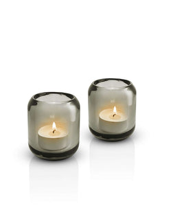 Eva Solo Light Acorn Tea light Holder Stone Set of 2 - Brown / Glass