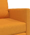 vidaXL - Vloersofa - Bed - 2-in-1 - Donker - Geel - 74x77x81 - cm - Stof