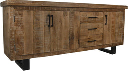 HSM Collection- Dressoir - Mangohout/ Metaal - 200x45x85cm