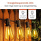 Partizzle Edison Lichtsnoer - 15m LED Lichtslinger - 25 Lampjes Waterdicht