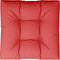vidaXL - Palletkussen - 70x70x12 - cm - stof - rood