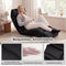 Coast Vloerfauteuil Zwart – Inklapbare Relaxstoel met Slaapfunctie – 175 x 55 x 20 cm