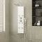 vidaXL - Douchepaneel - 25x47,5x130 - cm - glas - wit