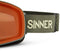 SINNER SNOWGHOST - Skibril - SINTRAST®/TRANS+®-lens meekleurend - Matte Moss Green