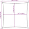 vidaXL - Zonnezeil - 160 - g/m² - vierkant - 3x3 - m - HDPE - blauw