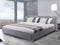 PARIS - Tweepersoonsbed - Grijs - 180 x 200 cm - Polyester