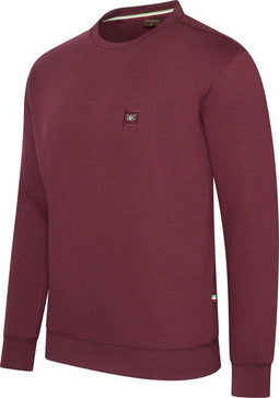 Cappuccino Italia Prato - Heren Trui - Regular Fit - Burgundy Rood - Maat XXL