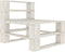 vidaXL - Tuinmiddenbank - pallet - hout - wit