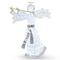 Verlichte Engel Kerstdecoratie - 150 cm - 100 LED Lampjes - Wit en Goud