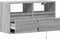 vidaXL - Tv-wandmeubel - met - LED - 80x31x45 - cm - grijs - sonoma - eikenkleurig