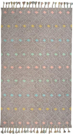 Nattiot - Dristy Medium Grey - Vloerkleed/Tapijt Voor Kinderkamer - Afmetingen 110 x 170cm