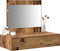 vidaXL - Wandgemonteerde - Kaptafel - Oud - Hout - 83x40x70 - cm