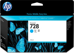 HP 728 - Inktcartridge - 130 ml - Cyaan