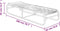vidaXL - Ligbedden - 2 - st - met - tafel - textileen - en - aluminium