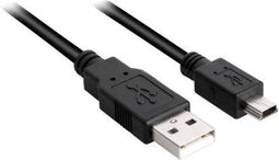 Sharkoon 4044951015559 - USB 2.0 kabel - USB-A naar Mini-USB-B - Zwart 50cm