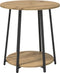 vidaXL - Salontafels - Set - van - 2 - in - Artisan - Eiken - met - Houtcomposiet - en - Metaal