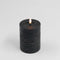 Zwarte led kaars rustic 10x7,5cm