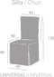 Stoelhoes Eysa VALERIA Bruin 40 x 135 x 45 cm 2 Stuks