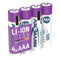 Ansmann Micro AAA - Lithium-ion batterijen 1.5V 500mAh met USB-C kabel (set van 4)