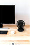 Merkloos Retro Tafelventilator - USB Ventilator - Beweegbaar - Zwart