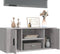 vidaXL - Tv-meubel - 100x35x40 - cm - bewerkt - hout - grijs - sonoma - eikenkleurig