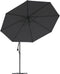 vidaXL - Zweefparasol - met - aluminium - paal - 350 - cm - zwart