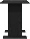 vidaXL - Eettafel - Zwart - Eiken - 110x60x75 - cm - Bewerkt - Hout