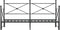 vidaXL - Slaapbank - met - onderschuifbed - zonder - matras - 80x200cm - staal - zwart