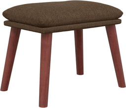 vidaXL - Voetenbank - 45x29,5x35 - cm - stof - bruin