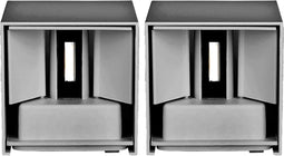 V-TAC VT-759-G-N LED Wandlamp - Bridgelux - IP65 Waterdicht - Grijs - 5W - 700 Lumen - 3000K (2 stuks)