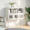 vidaXL - Dressoir - 100,5x39x107 - cm - koudgewalst - staal - wit