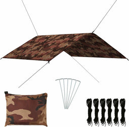 vidaXL - Afdekzeil - 4x4 - m - camouflage