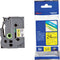 Brother TZE651 - Laminated Tape - 24 mm x 8 m - Geel/Zwart
