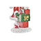 Kerstversiering DKD Home Decor Hars Meisjes (6,5 x 6,5 x 12 cm) (2 Stuks)